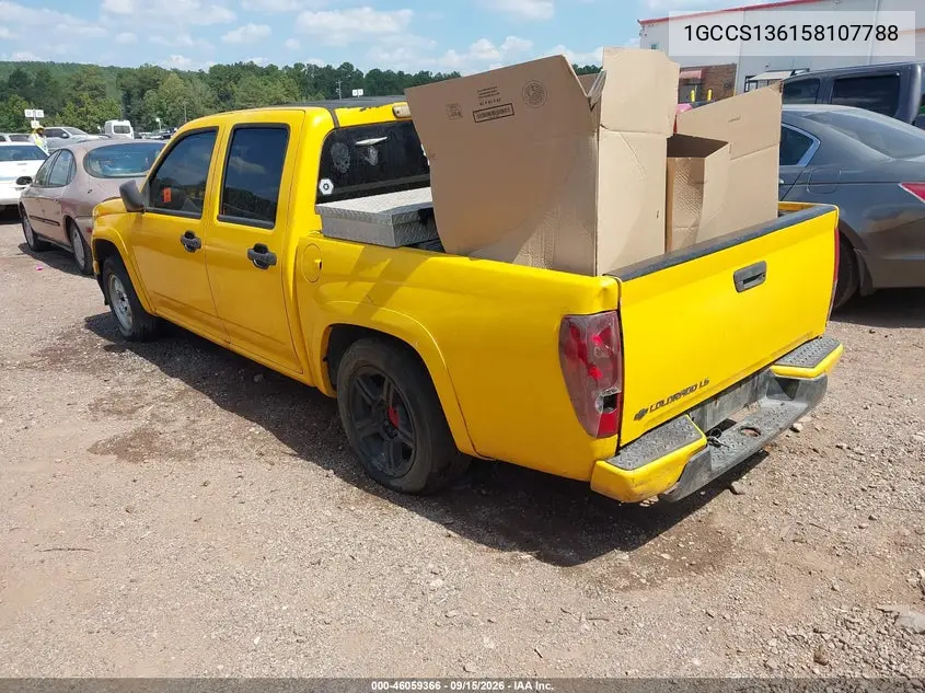 2005 CHEVROLET COLORADO VIN 1GCCS136158107788 — фото 3