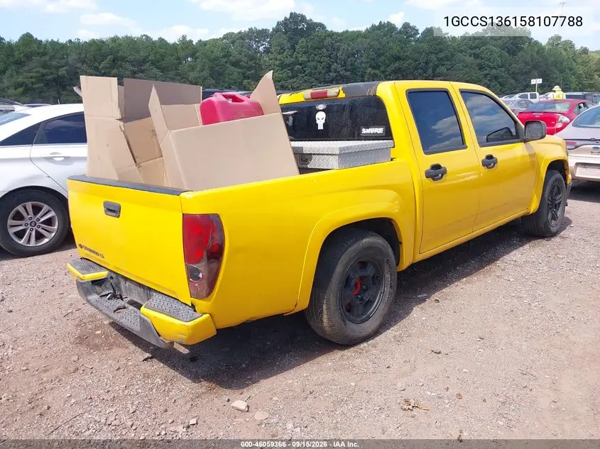 2005 CHEVROLET COLORADO VIN 1GCCS136158107788 — фото 4