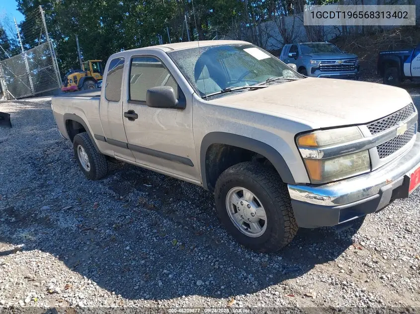 CHEVROLET COLORADO 2006, VIN 1GCDT196568313402