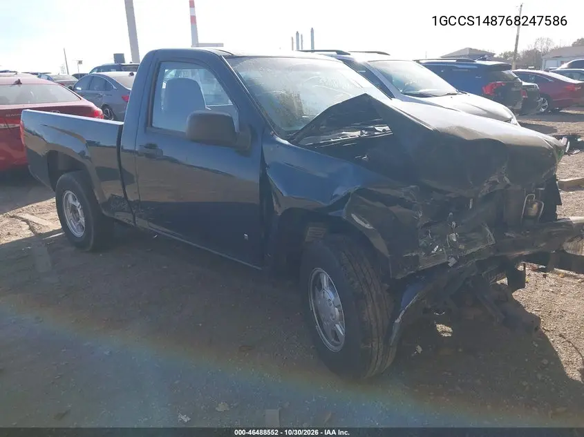 CHEVROLET COLORADO 2006, VIN 1GCCS148768247586
