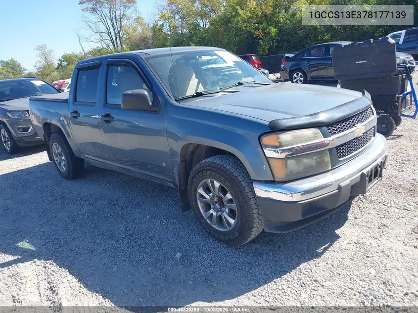 CHEVROLET COLORADO 2007, VIN 1GCCS13E378177139