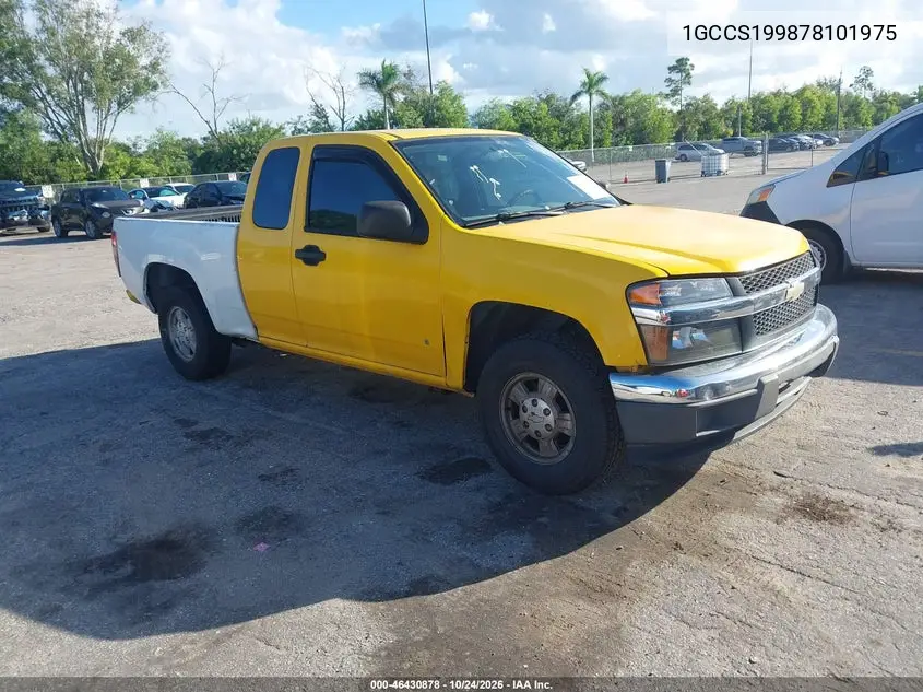 CHEVROLET COLORADO 2007, VIN 1GCCS199878101975