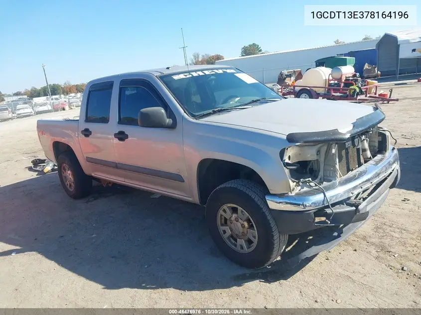 CHEVROLET COLORADO 2007, VIN 1GCDT13E378164196
