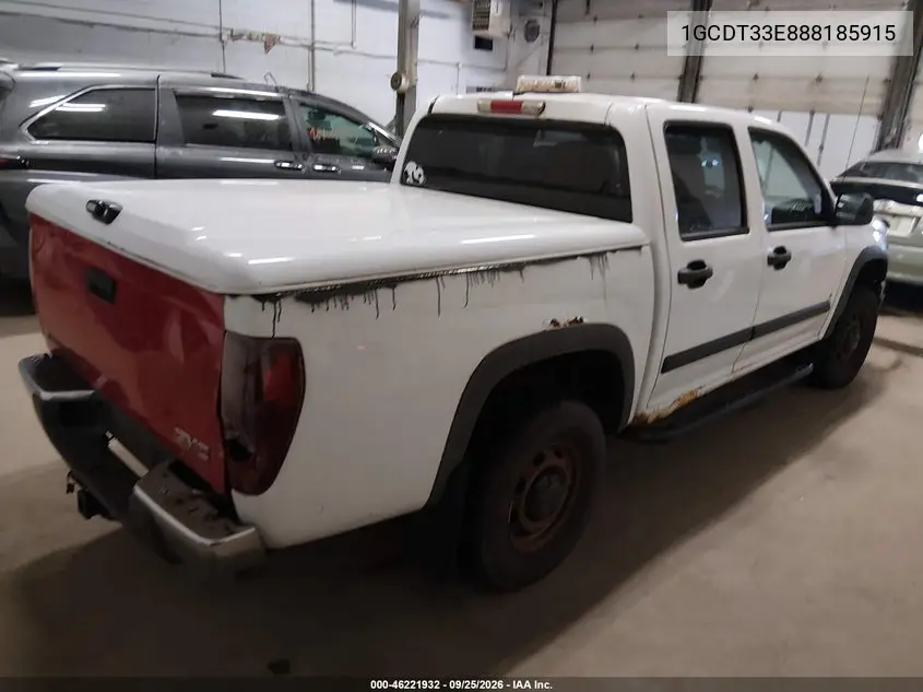 2008 CHEVROLET COLORADO VIN 1GCDT33E888185915 — фото 4