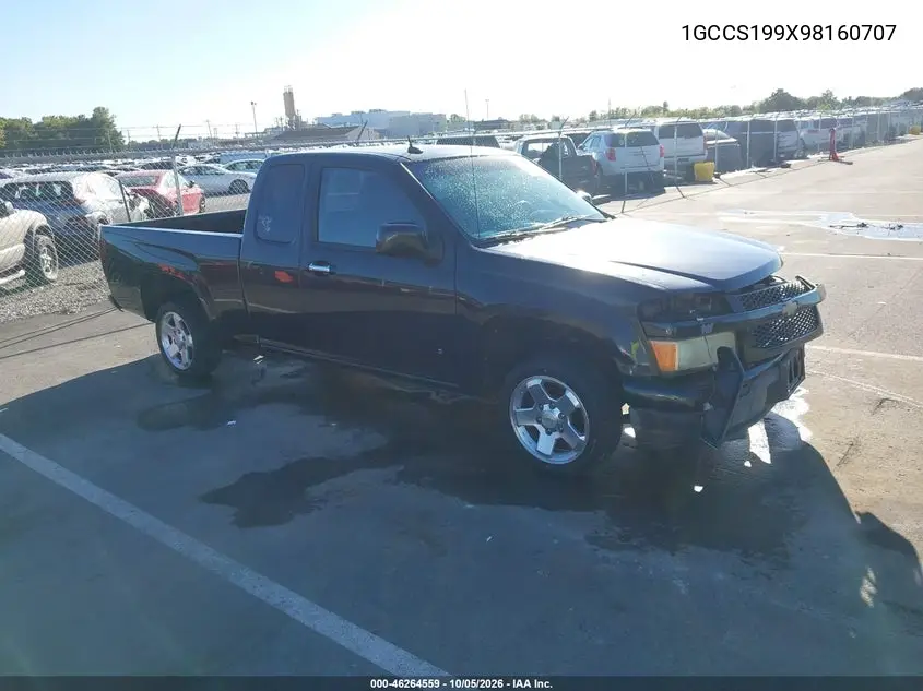 CHEVROLET COLORADO 2009, VIN 1GCCS199X98160707