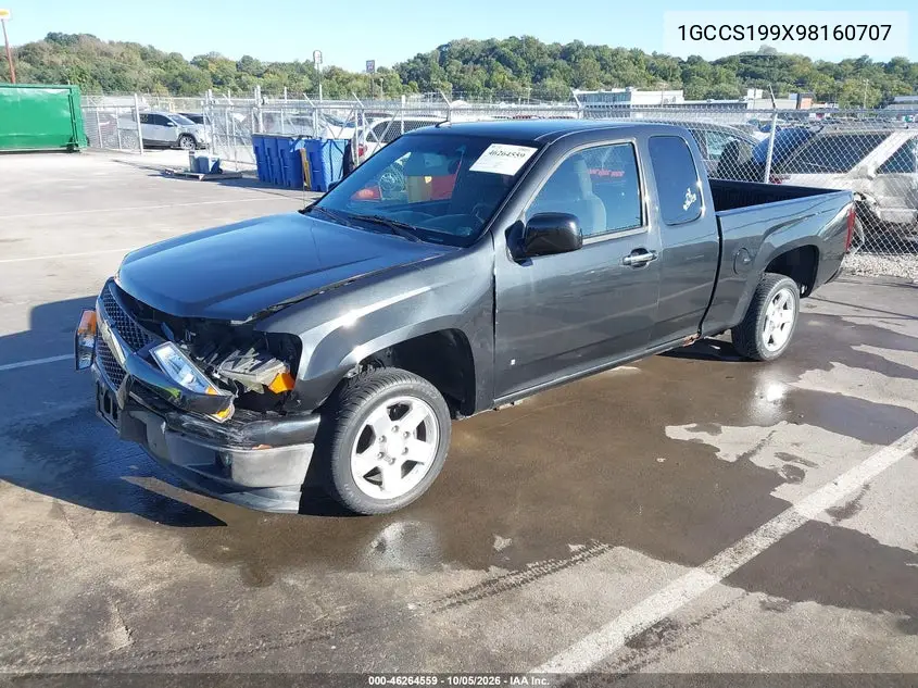 2009 CHEVROLET COLORADO VIN 1GCCS199X98160707 — фото 2