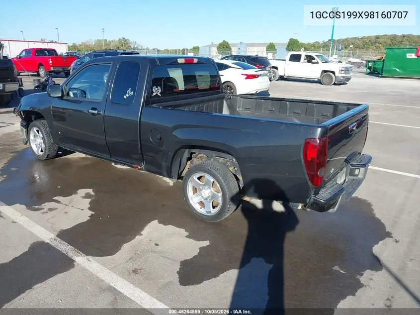 2009 CHEVROLET COLORADO VIN 1GCCS199X98160707 — фото 3