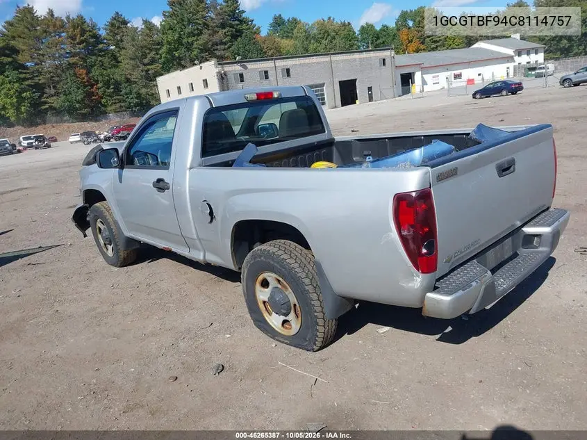 2012 CHEVROLET COLORADO VIN 1GCGTBF94C8114757 — фото 3