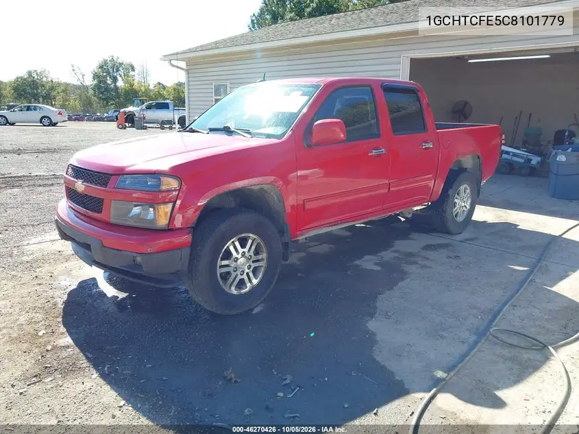 2012 CHEVROLET COLORADO VIN 1GCHTCFE5C8101779 — фото 2