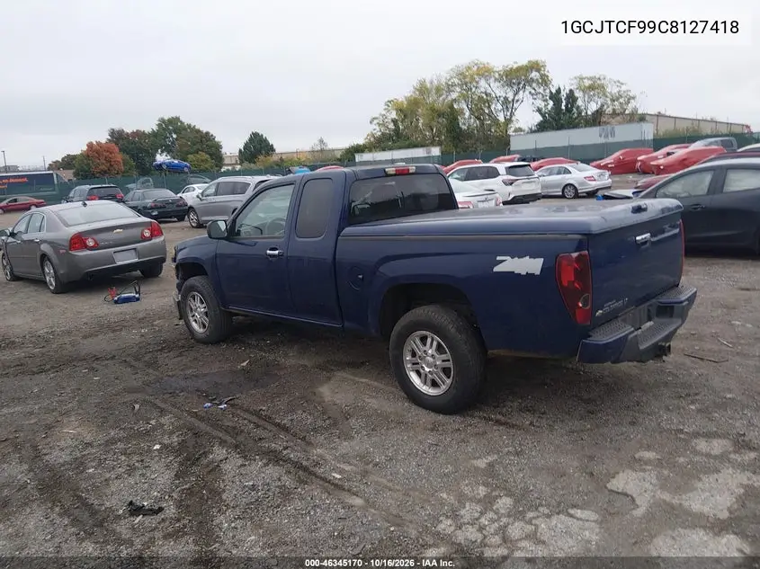 2012 CHEVROLET COLORADO VIN 1GCJTCF99C8127418 — фото 3