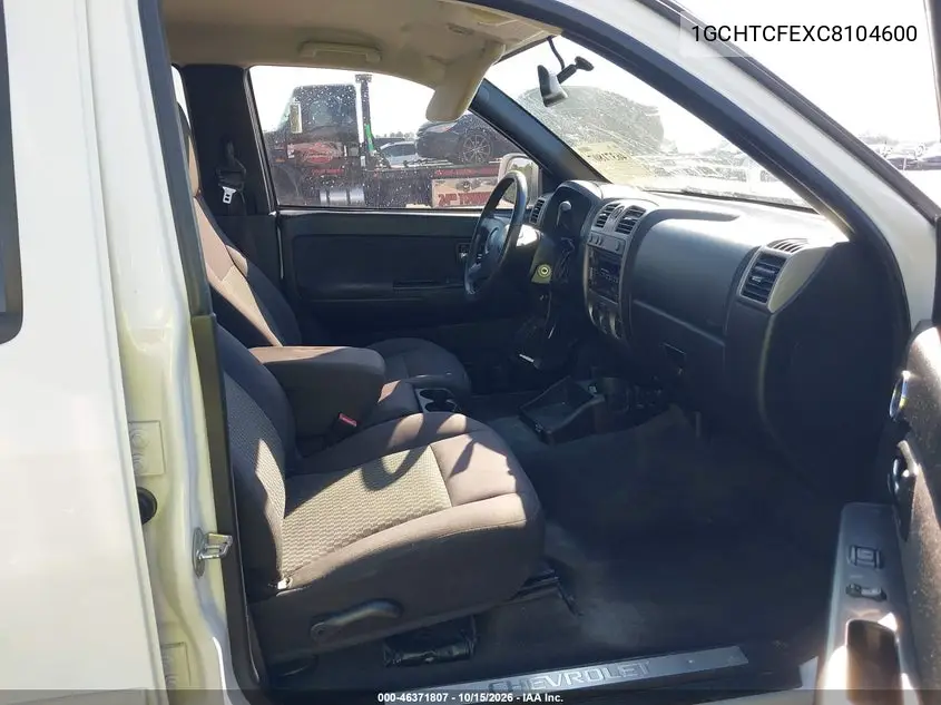 2012 CHEVROLET COLORADO VIN 1GCHTCFEXC8104600 — фото 5