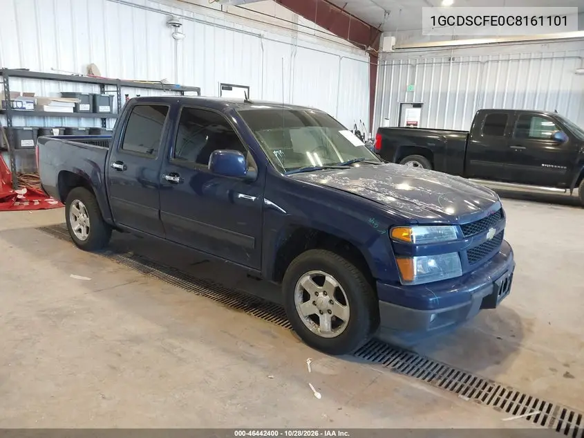 CHEVROLET COLORADO 2012, VIN 1GCDSCFE0C8161101