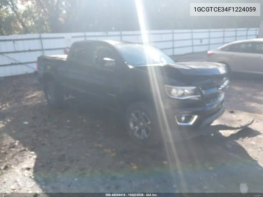 CHEVROLET COLORADO 2015, VIN 1GCGTCE34F1224059