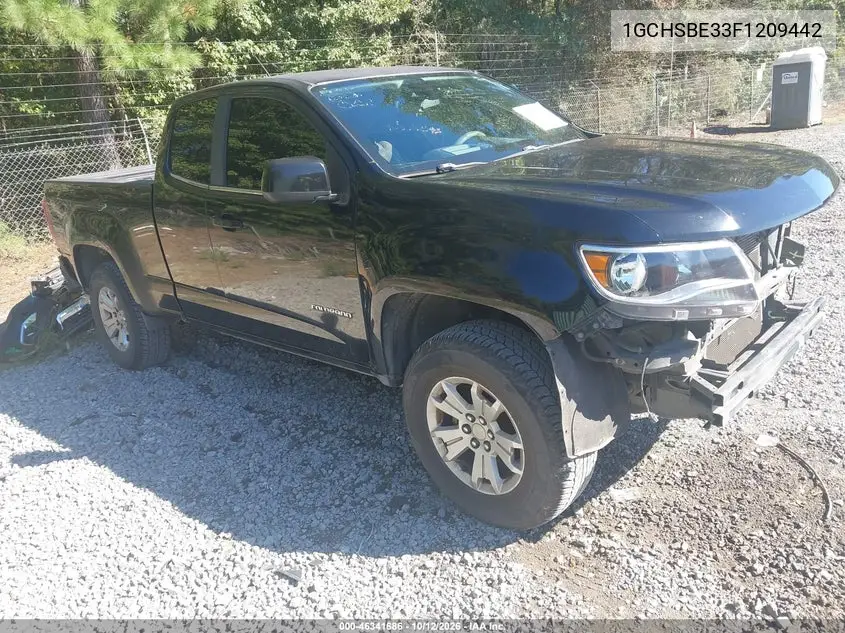 CHEVROLET COLORADO 2015, VIN 1GCHSBE33F1209442