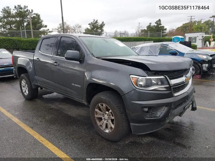 CHEVROLET COLORADO 2015, VIN 1GCGSBE35F1178464