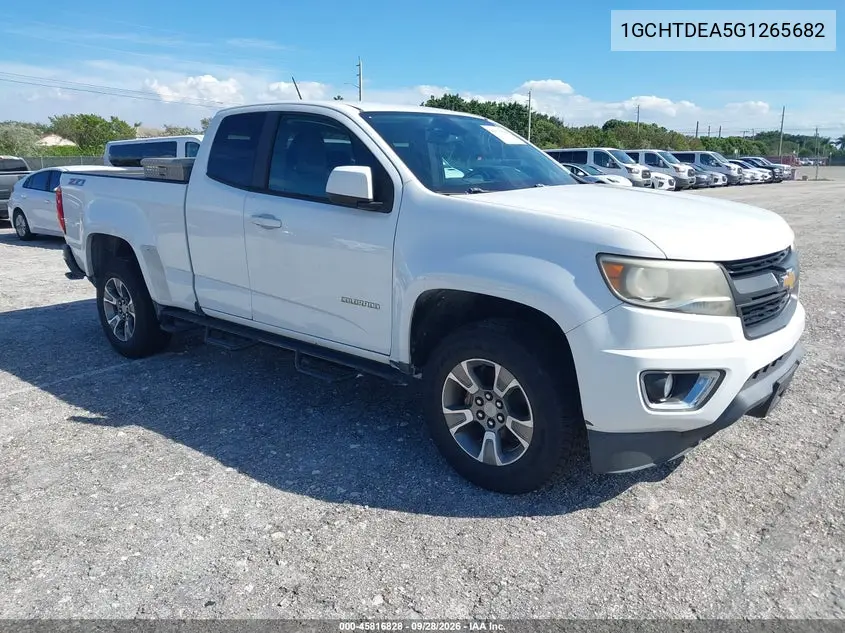 CHEVROLET COLORADO 2016, VIN 1GCHTDEA5G1265682