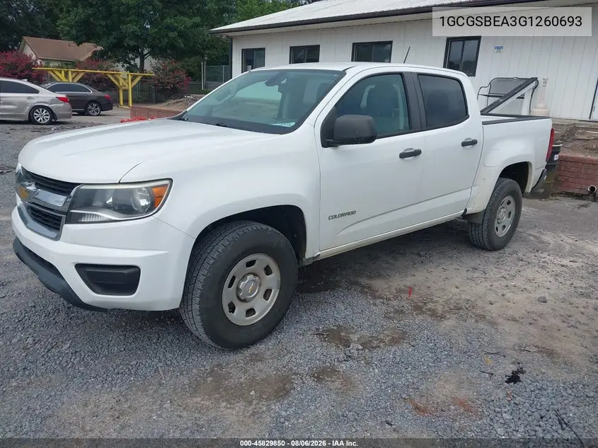 2016 CHEVROLET COLORADO VIN 1GCGSBEA3G1260693 — фото 2