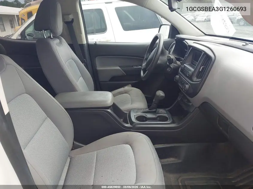 2016 CHEVROLET COLORADO VIN 1GCGSBEA3G1260693 — фото 5