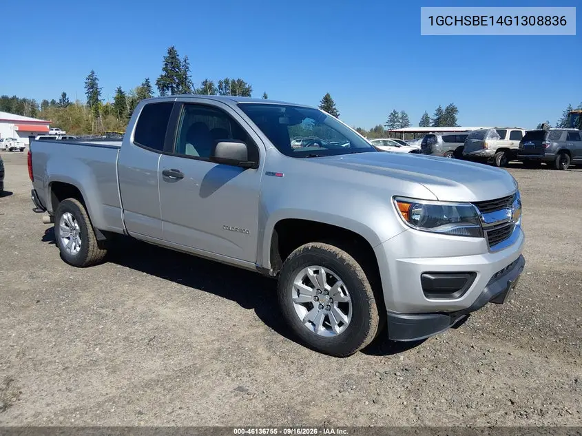 CHEVROLET COLORADO 2016, VIN 1GCHSBE14G1308836