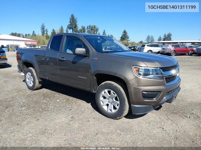 CHEVROLET COLORADO 2016, VIN 1GCHSBE14G1311199