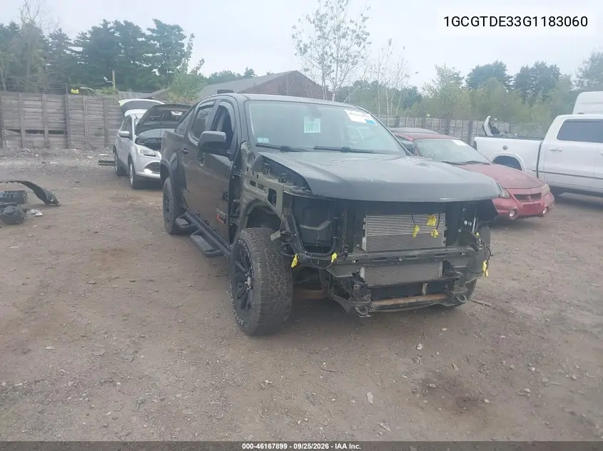 CHEVROLET COLORADO 2016, VIN 1GCGTDE33G1183060