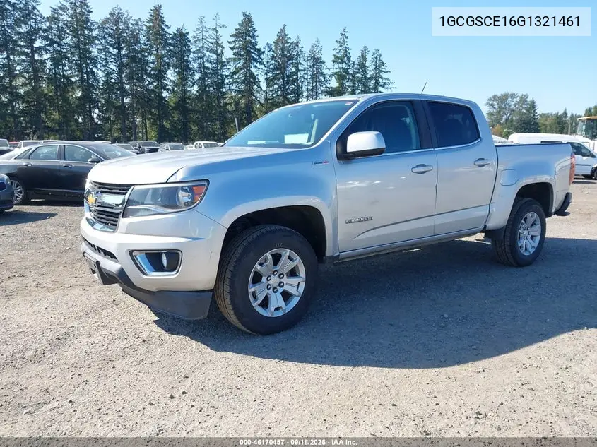2016 CHEVROLET COLORADO VIN 1GCGSCE16G1321461 — фото 2