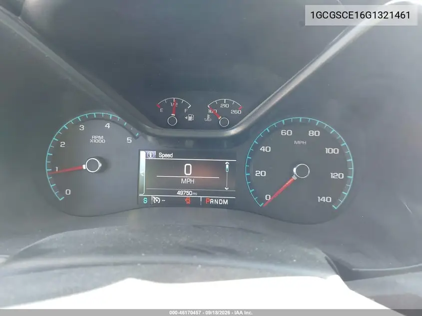 2016 CHEVROLET COLORADO VIN 1GCGSCE16G1321461 — фото 7