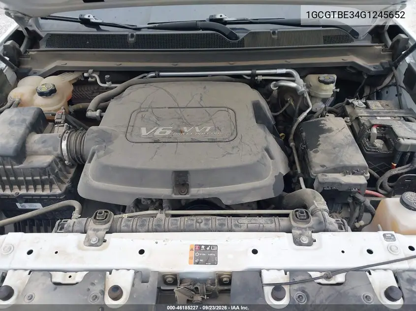 2016 CHEVROLET COLORADO VIN 1GCGTBE34G1245652 — фото 10
