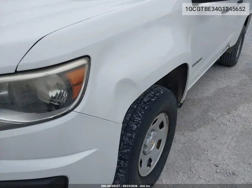 2016 CHEVROLET COLORADO VIN 1GCGTBE34G1245652 — фото 12