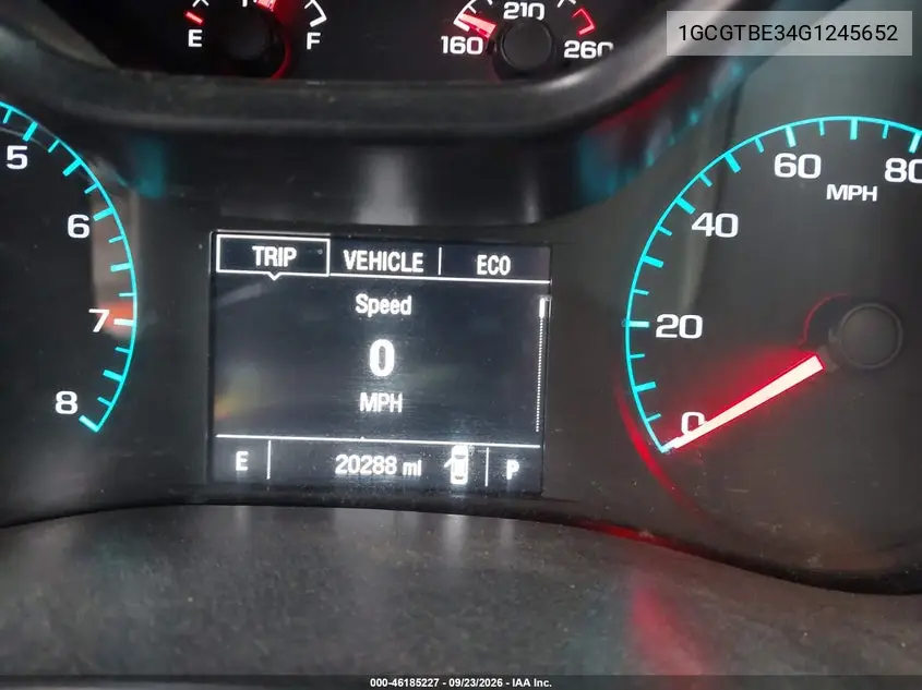 2016 CHEVROLET COLORADO VIN 1GCGTBE34G1245652 — фото 17