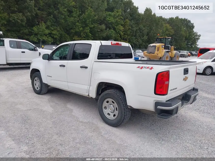 2016 CHEVROLET COLORADO VIN 1GCGTBE34G1245652 — фото 3