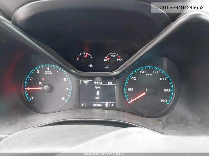 2016 CHEVROLET COLORADO VIN 1GCGTBE34G1245652 — фото 7