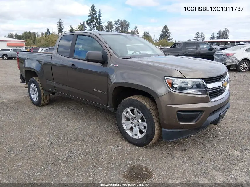 CHEVROLET COLORADO 2016, VIN 1GCHSBE1XG1311787