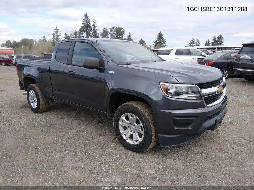 CHEVROLET COLORADO 2016, VIN 1GCHSBE13G1311288