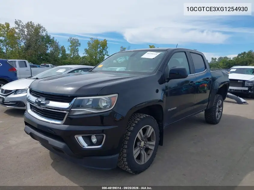 2016 CHEVROLET COLORADO VIN 1GCGTCE3XG1254930 — фото 2