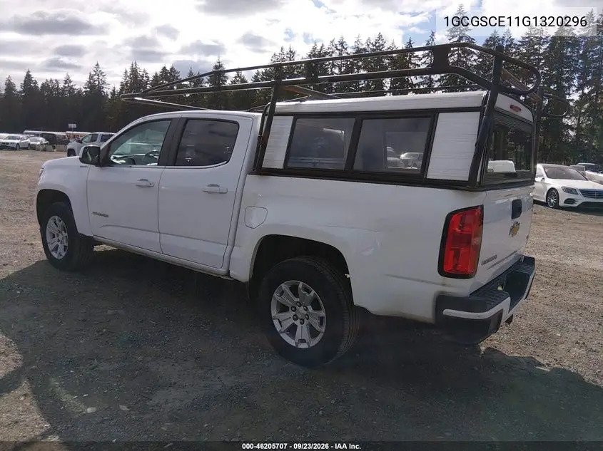 2016 CHEVROLET COLORADO VIN 1GCGSCE11G1320296 — фото 3
