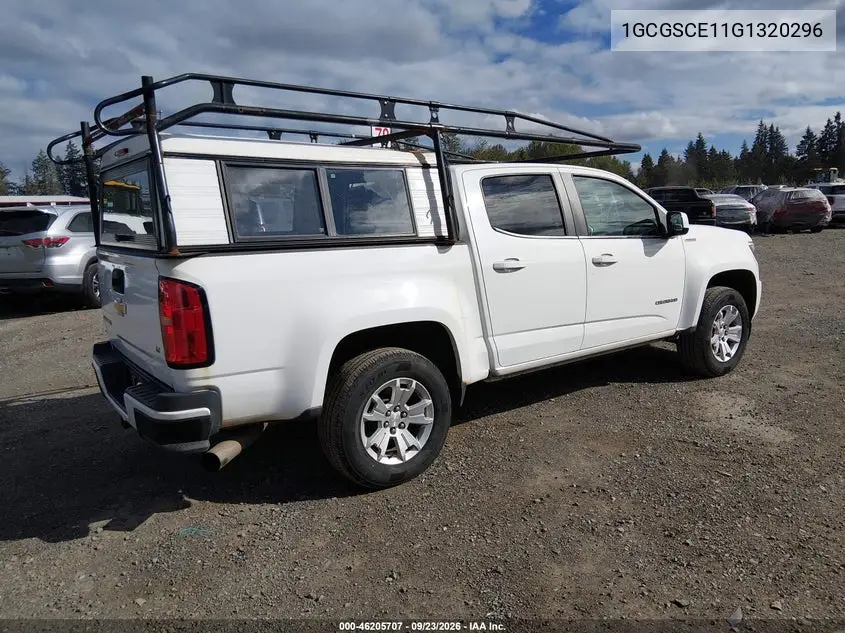 2016 CHEVROLET COLORADO VIN 1GCGSCE11G1320296 — фото 4