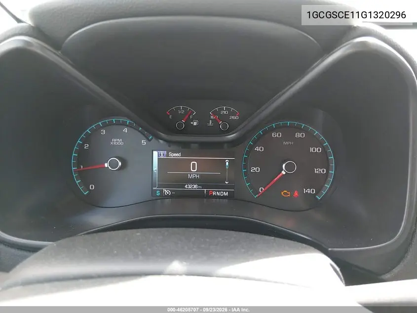 2016 CHEVROLET COLORADO VIN 1GCGSCE11G1320296 — фото 7