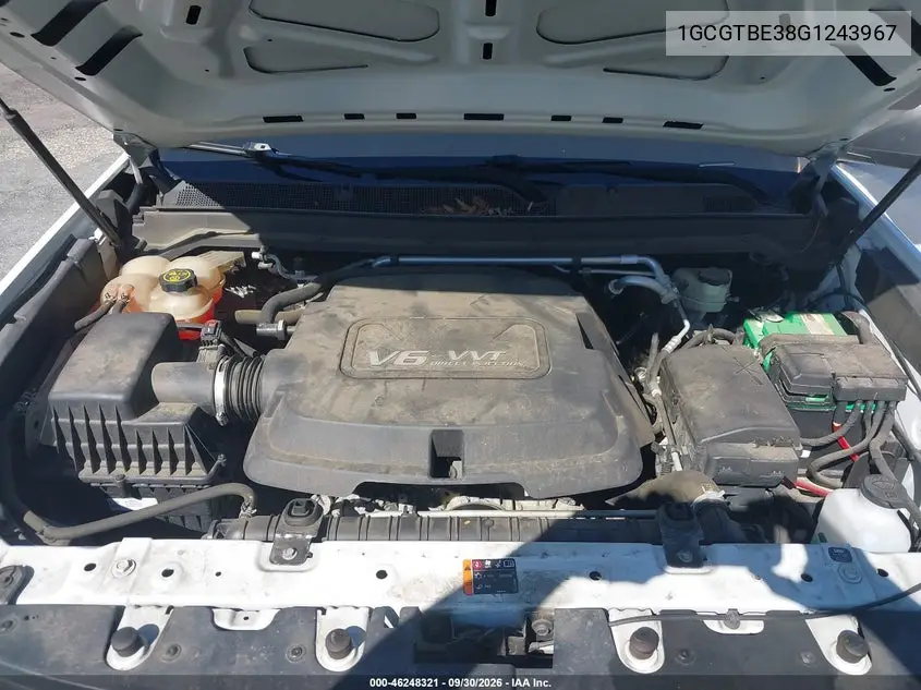 2016 CHEVROLET COLORADO VIN 1GCGTBE38G1243967 — фото 10