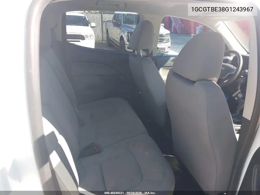2016 CHEVROLET COLORADO VIN 1GCGTBE38G1243967 — фото 8