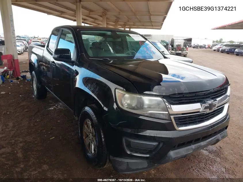 CHEVROLET COLORADO 2016, VIN 1GCHSBE39G1374221