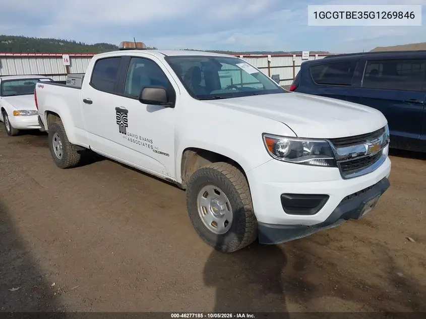 CHEVROLET COLORADO 2016, VIN 1GCGTBE35G1269846