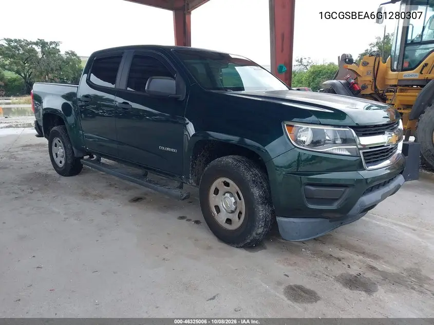 CHEVROLET COLORADO 2016, VIN 1GCGSBEA6G1280307