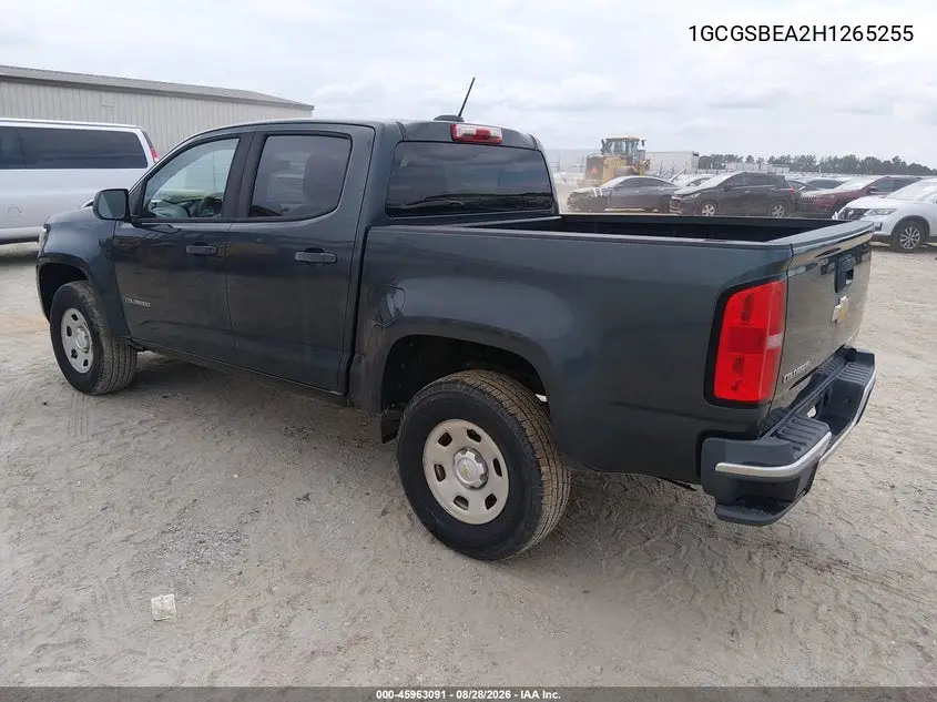 2017 CHEVROLET COLORADO VIN 1GCGSBEA2H1265255 — фото 3
