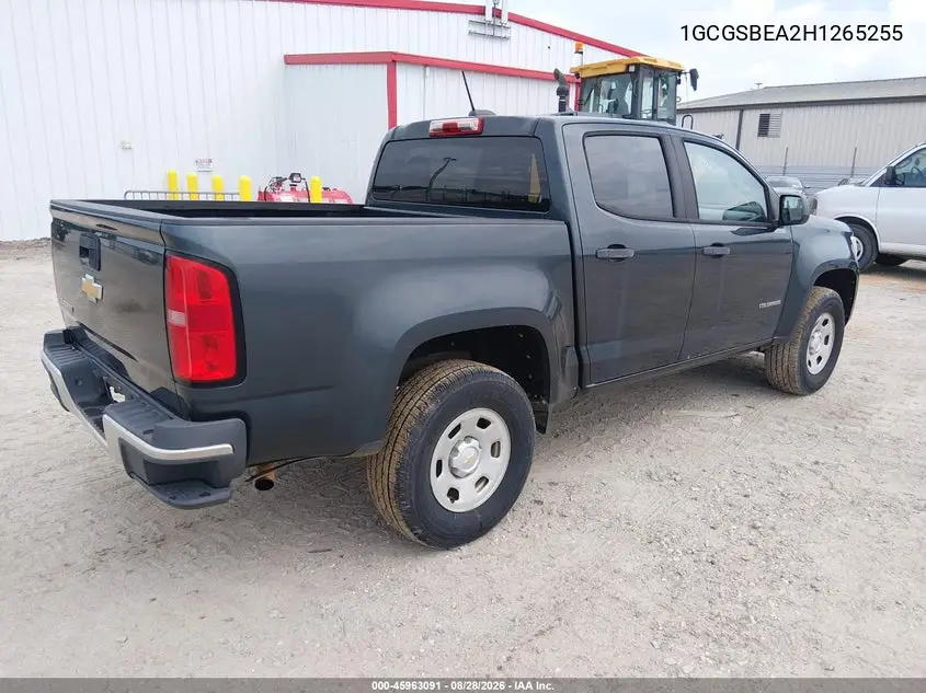 2017 CHEVROLET COLORADO VIN 1GCGSBEA2H1265255 — фото 4
