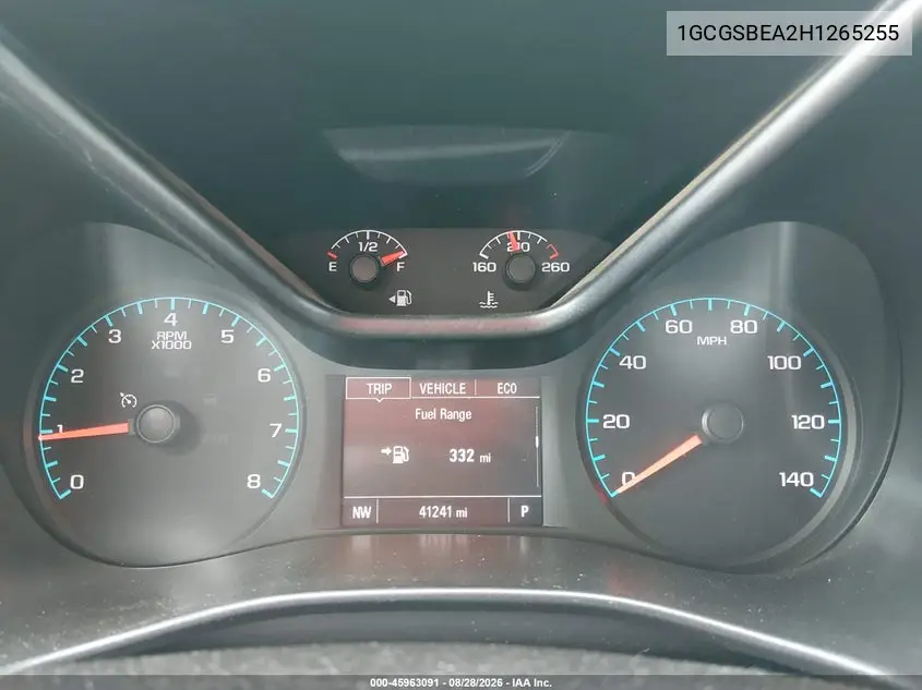 2017 CHEVROLET COLORADO VIN 1GCGSBEA2H1265255 — фото 7