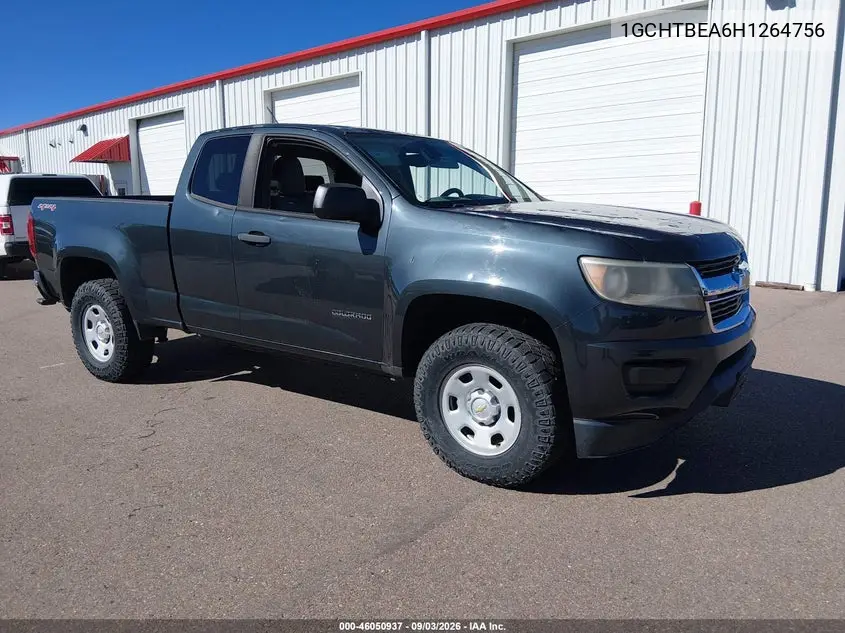 CHEVROLET COLORADO 2017, VIN 1GCHTBEA6H1264756