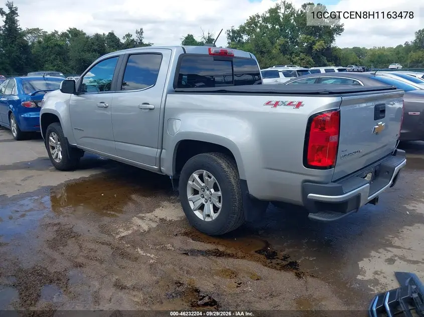 2017 CHEVROLET COLORADO VIN 1GCGTCEN8H1163478 — фото 3