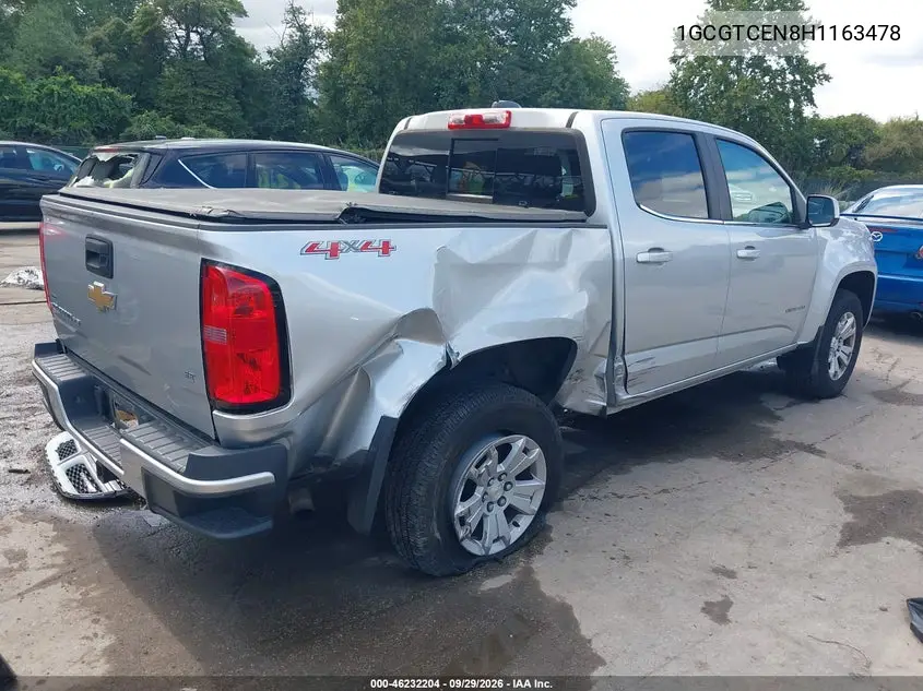2017 CHEVROLET COLORADO VIN 1GCGTCEN8H1163478 — фото 4