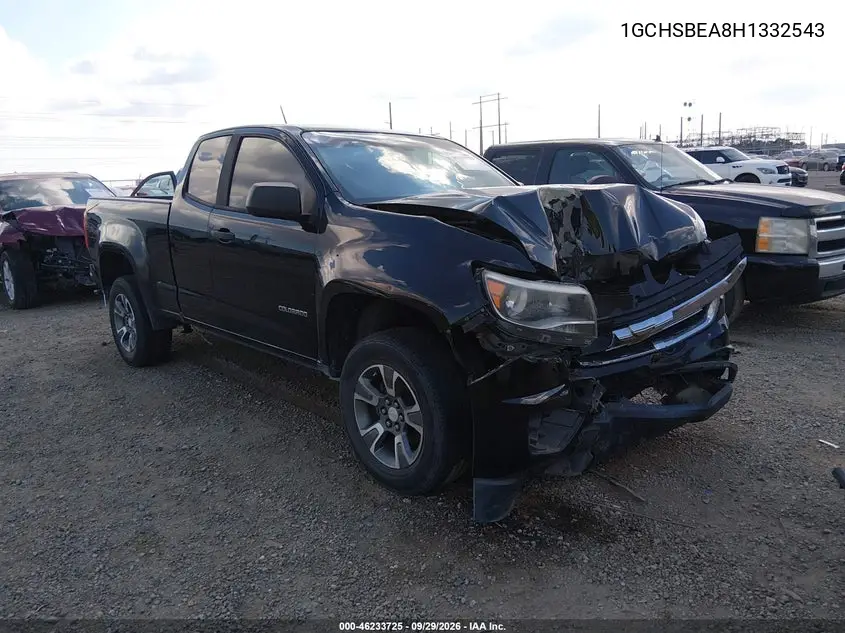CHEVROLET COLORADO 2017, VIN 1GCHSBEA8H1332543